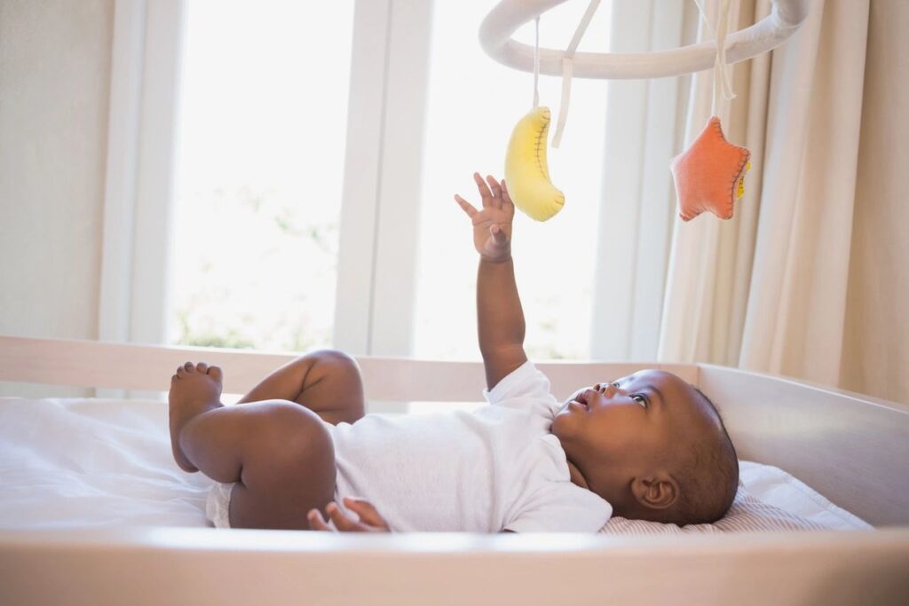 baby and mobile